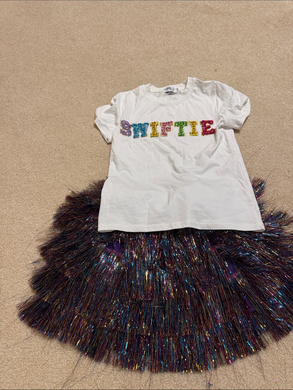 "SWIFTIE" Sequin Tee and Lola and boys skirt